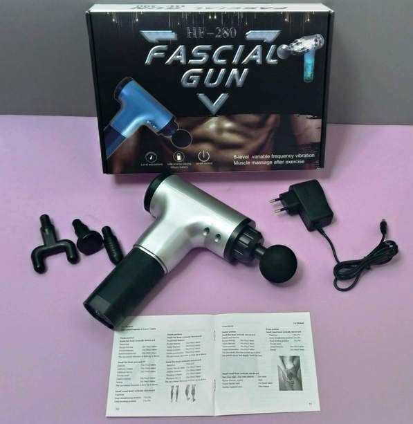 Масажер для тіла і м'язів Fascial Gun HF-280 спортивний м'язовий