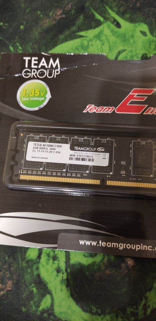 DDR 3 1600 4ГБ оперативна пам'ять для ПК