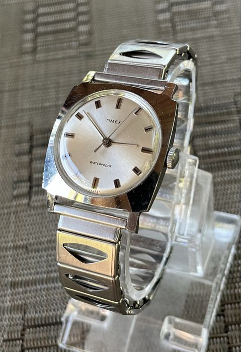 Zegarek Timex Marlin Retro Vintage rok 1969 mechaniczny szampański