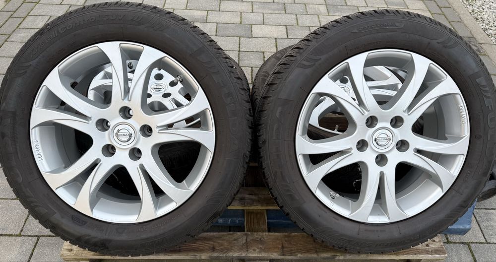 Oryginał felgi Nissan Qashqai Juke 5x114.3 czujniki 215/60R17 zima