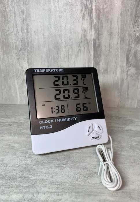 Метеостанция часы термометр с выносным датчиком