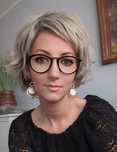 Peruka blond krótka  z odrostem ombre