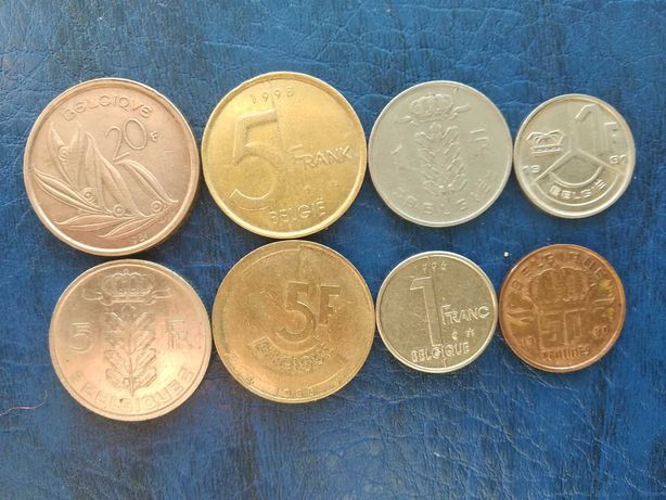 Монеты Бельгии ходячка 1968-1996 гг.