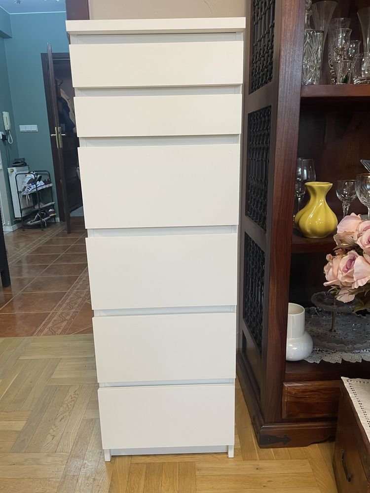 MALM komoda Ikea z lustrem 6 szuflad