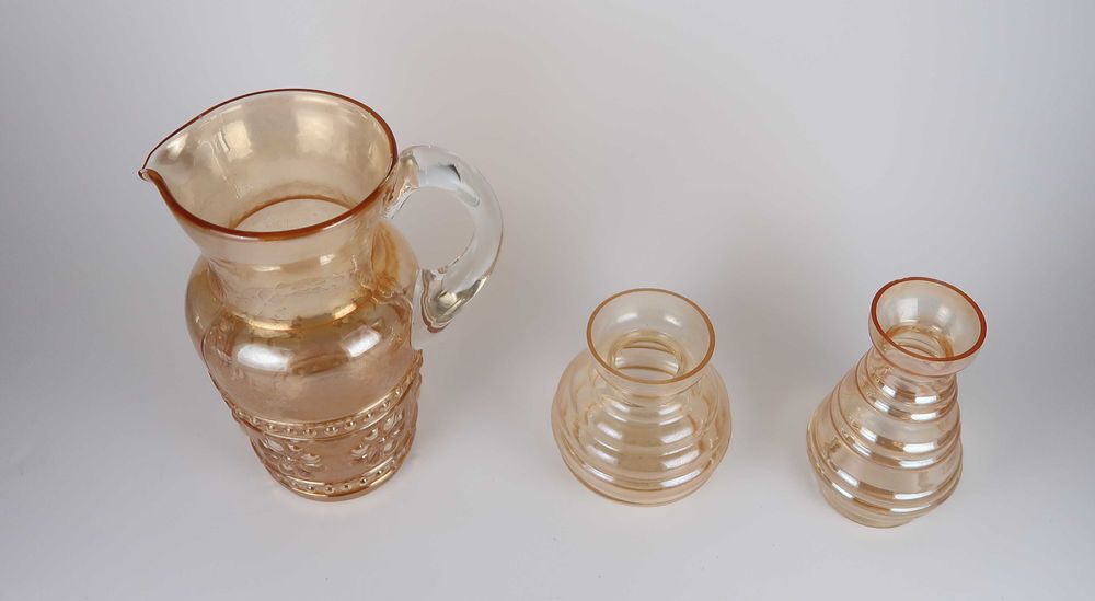 Conjunto Casca de Cebola - 1 Jarro e 2 jarrinhas