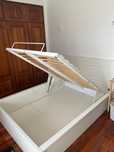 Cama MALM com arrumação 140x200 e colchão