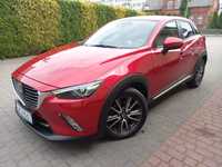 Mazda CX-3 Full Ledy Radary Skóry Grz.Fotele Head-UP BOSE FullOpcja Bardzo Zadbna