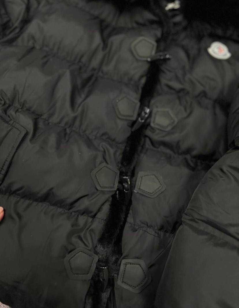 РАСПРОДАЖА ЗИМНЯЯ КУРТКА MONCLER Женская черная топовая пуховик люкс