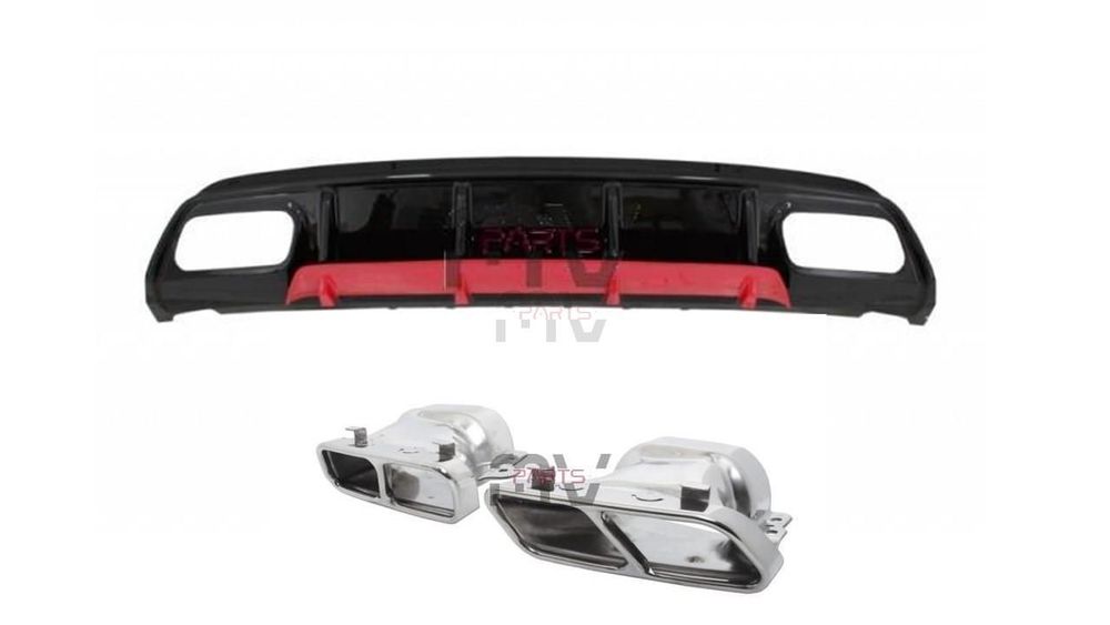 Difusor com Ponteiras Mercedes A W176 (2012 a 2018)
