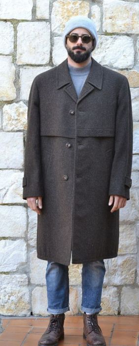 Пальто мужское шерсть р.XL-2ХЛ Hirshberg