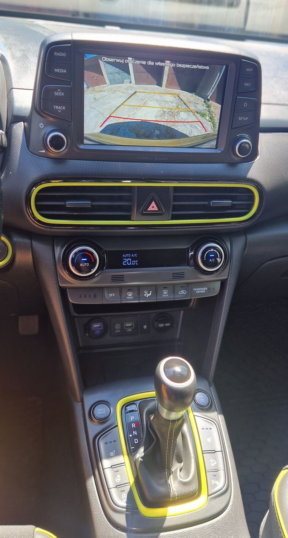 Hyundai Kona 2019, 1.6 CRDi 136KM, automat 4x4, 1wł, salon PL, bezwyp.