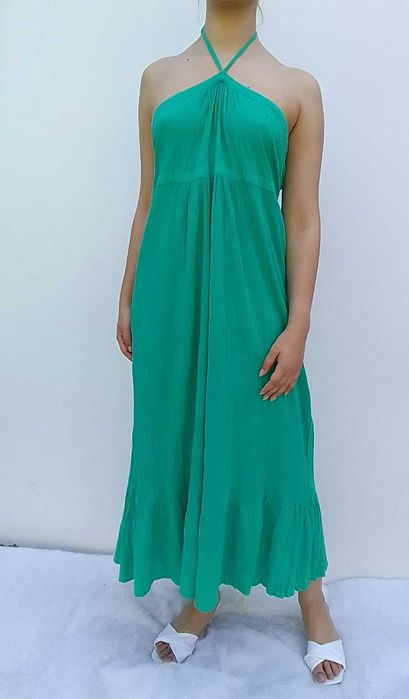 Długa bawełniana muślinowa sukienka 100% bawełna cotton L XL 2XL