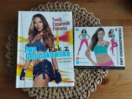 Komplet Chodakowska dziennik fitness plus płyta dvd