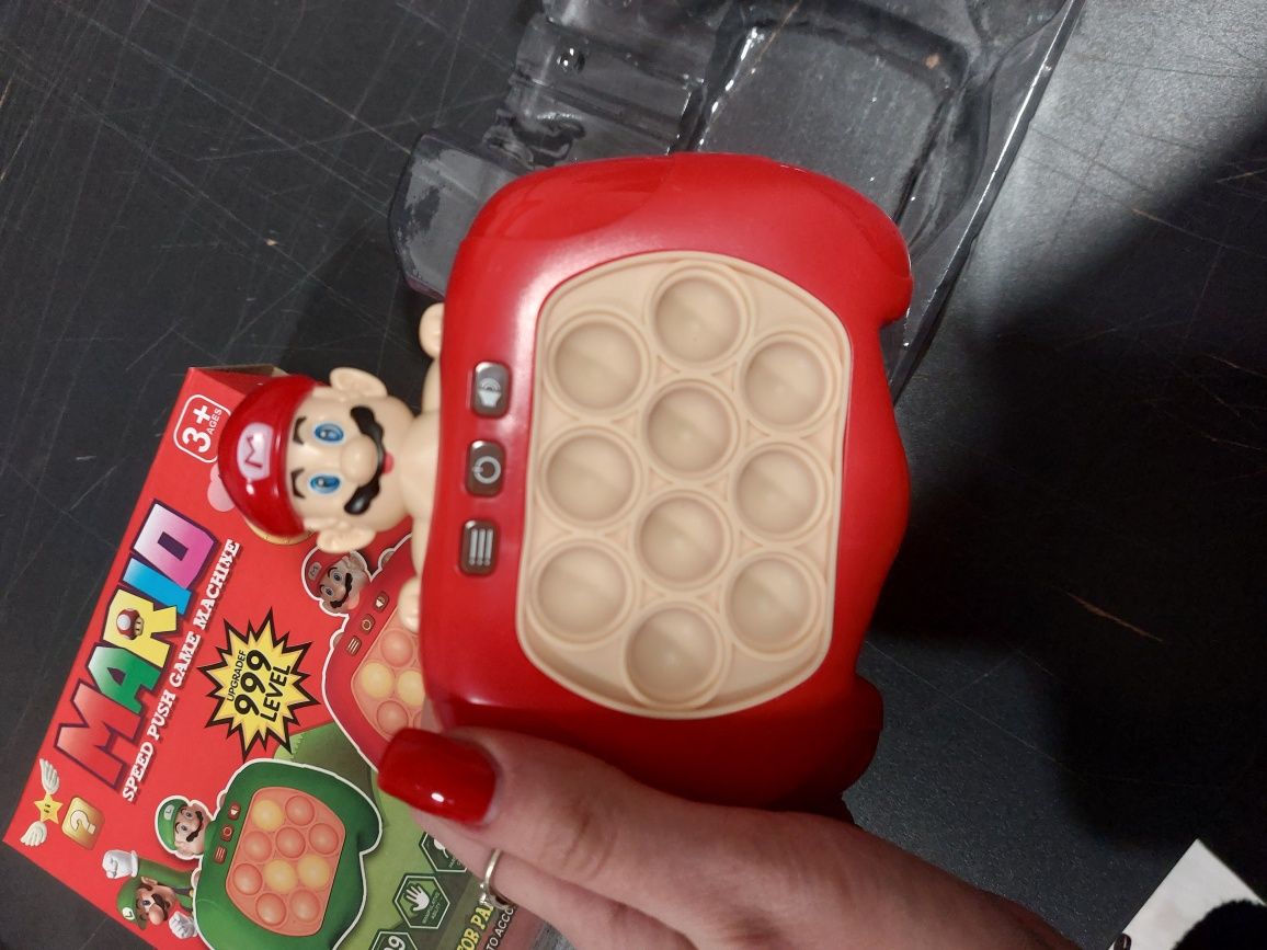 Nowa gra konsola Pop It Super Mario czerwona 999 poziomów