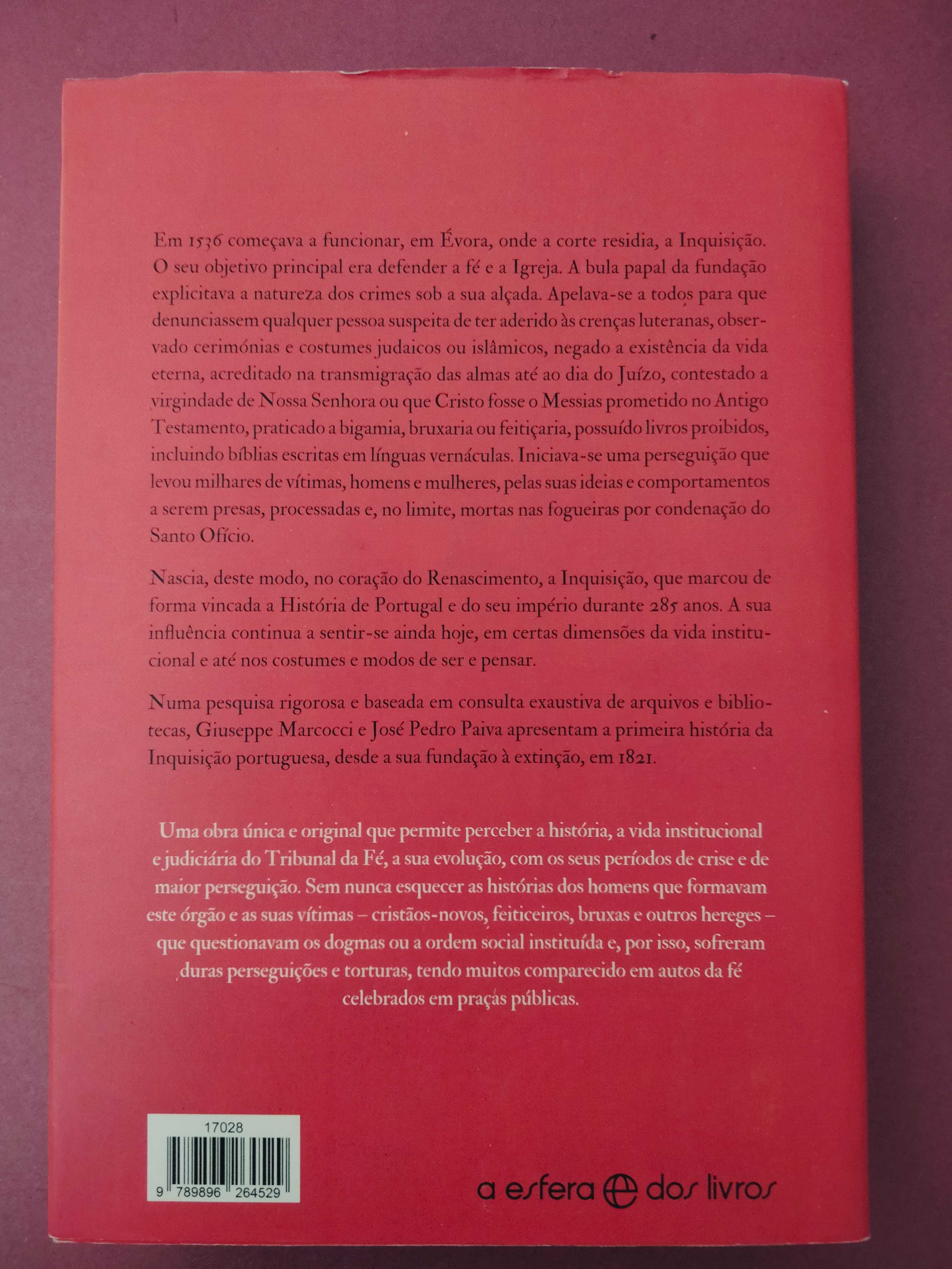 História da Inquisição Portuguesa - G. Marcocci / J. P. Paiva