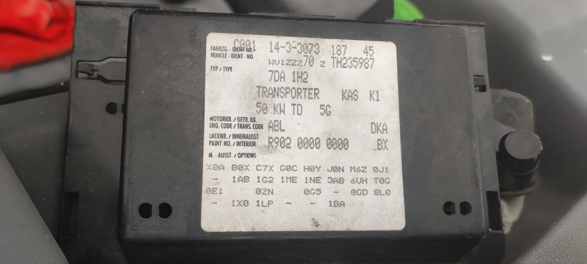 VW T4 Transporter 96r 1.9TD ABL DKA Wszystkie Części Lakier R902 HAK