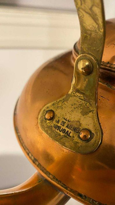 Чайник медный с деревянной ручкой Portugal , 1,2 литра