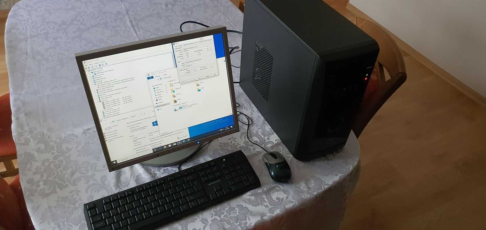 Zestaw komputerowy i5 z monitorem, klawiaturą i myszką