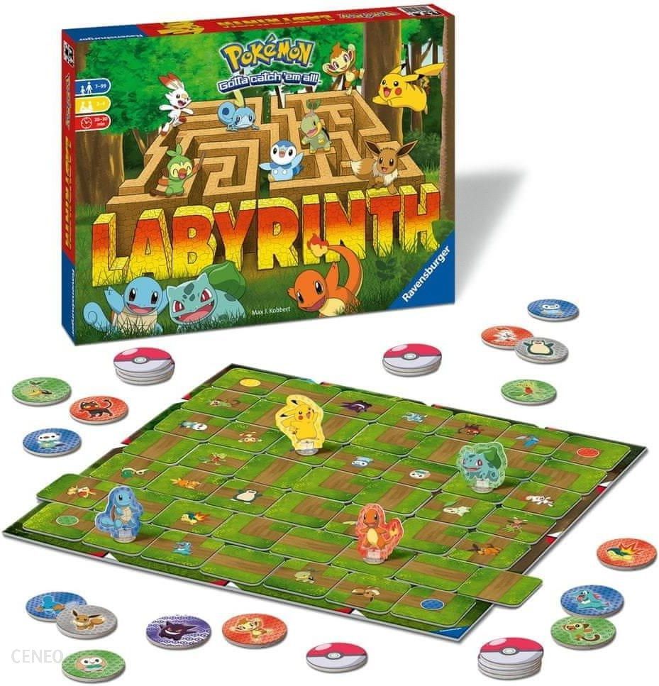 gra, pokemon, labirynt, planszowa, labyrinth, Pikachu, pokeball