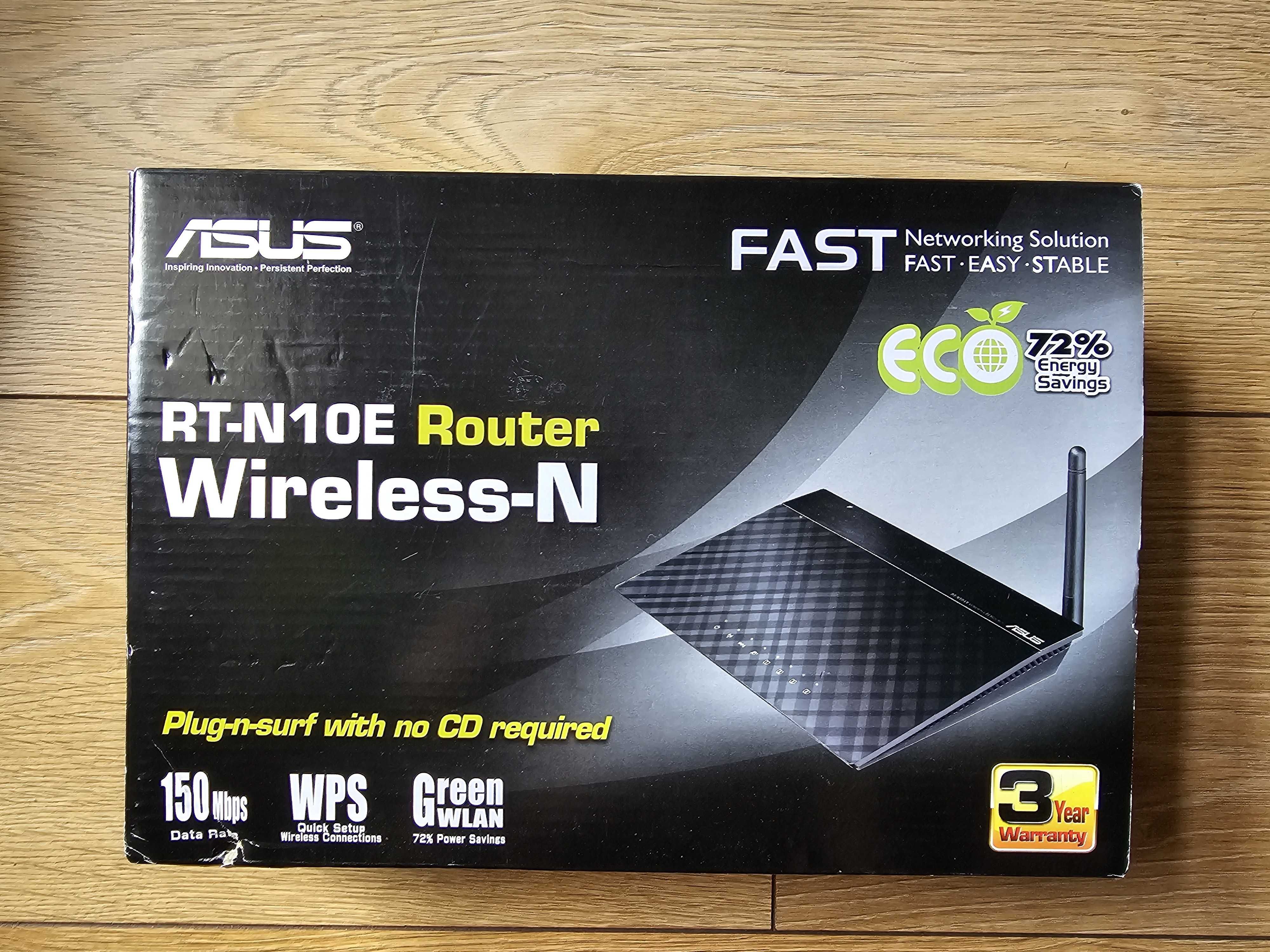 Router Asus RT-N10E, pudełko, sprawny, kompletny