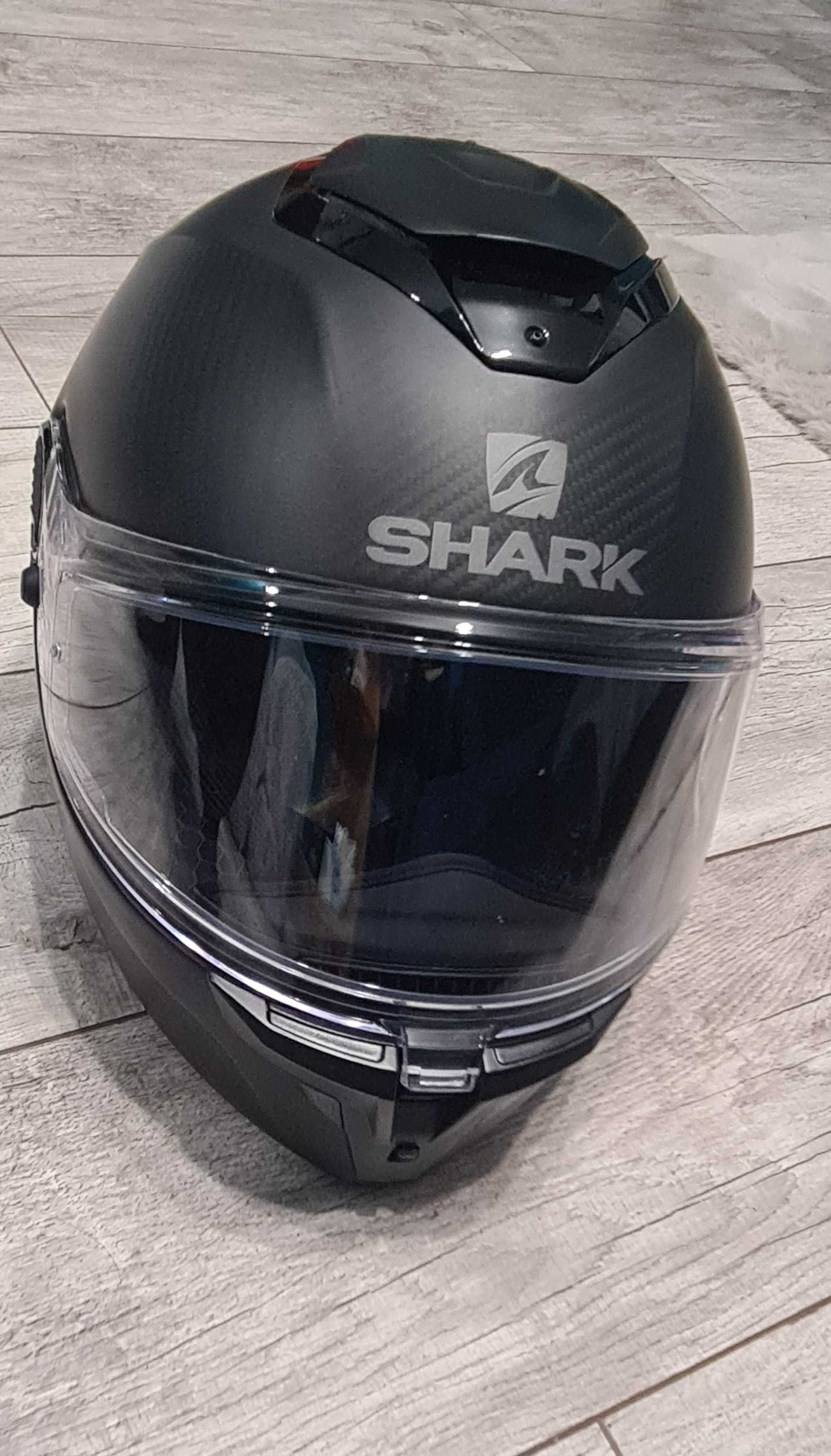 Kask motocyklowy integralny Shark Spartan GT Carbon Skin mat S