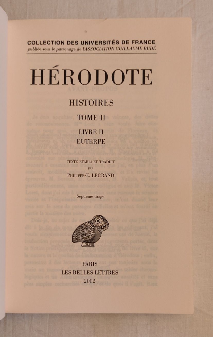 Hérodote - Histories , Livre 1 e 2