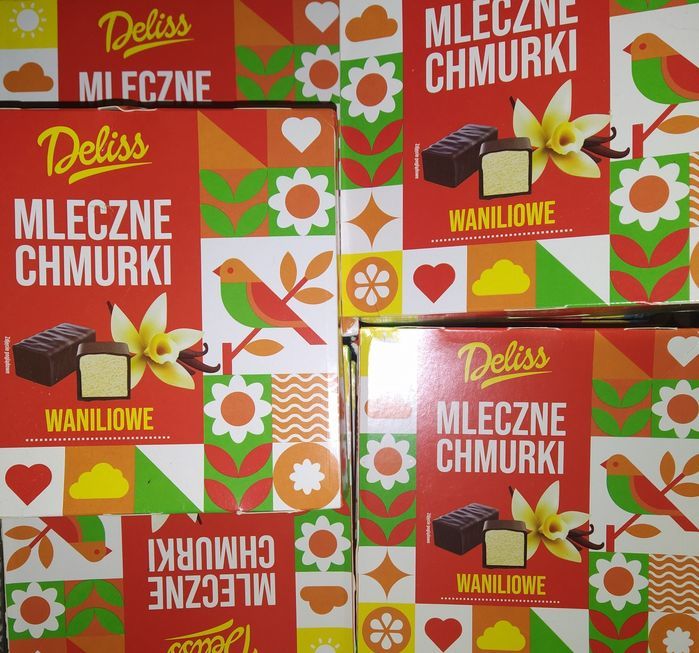 Mleczne chmurki waniliowe 14 sztuk 14 opakowań ptasie mleczko