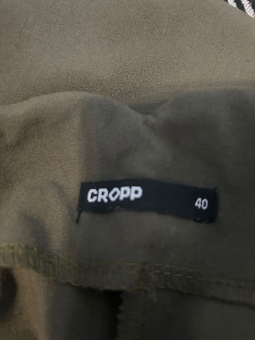 Брюки палацо хакі Cropp