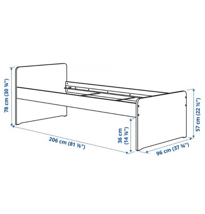 Cama solteiro IKEA modelo SLÄKT