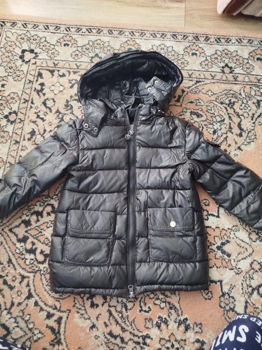 Дитячий зимовий  пуховий комплект(куртка+напівкомбінезон) На ріст 110