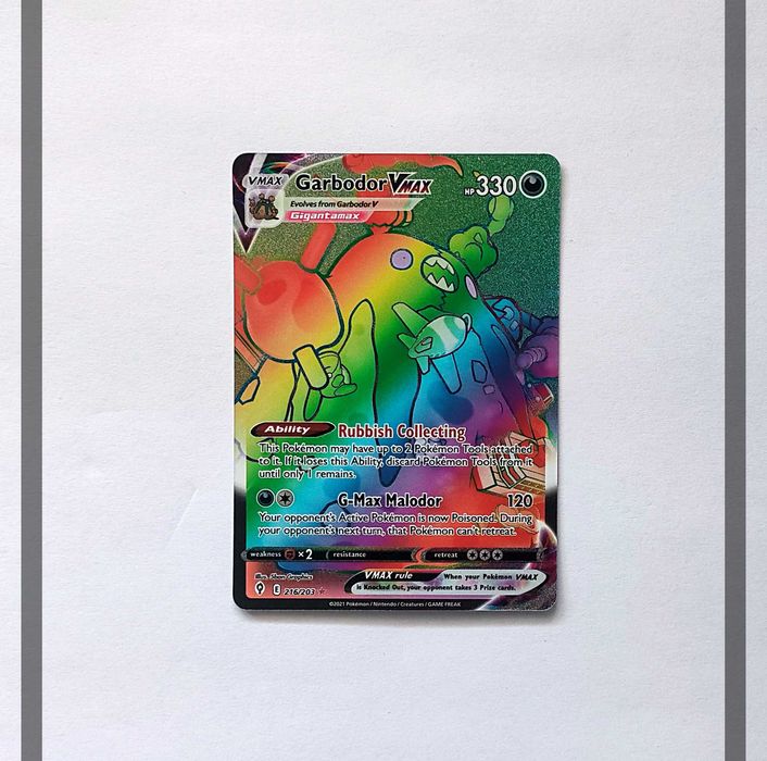 Garbodor Vmax 216/203 EVS Pokemon ENG-NM