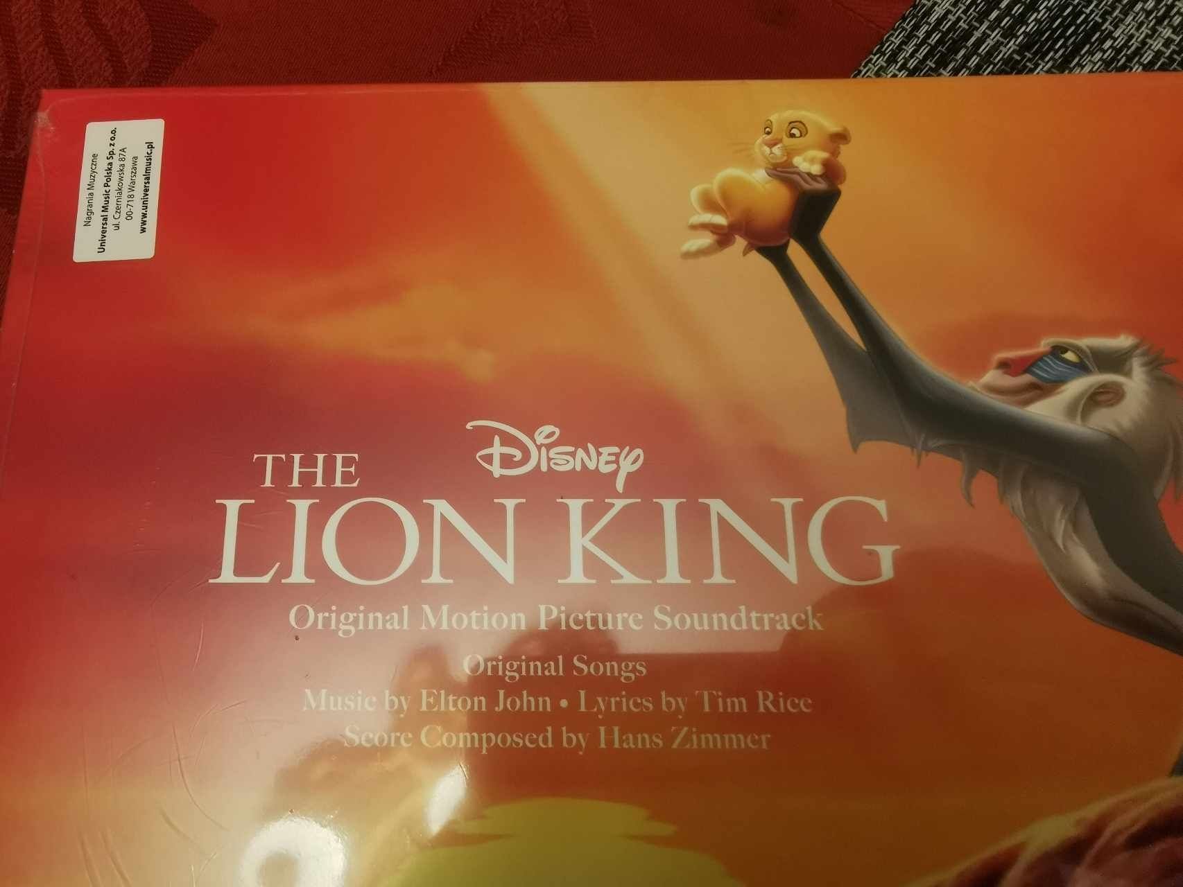 Winyl The Lion King Soundtrack Kolor Nowy!