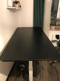 Blat 160x80 bez stelaża Bekant Ikea w kolorze czarnym do biurka
