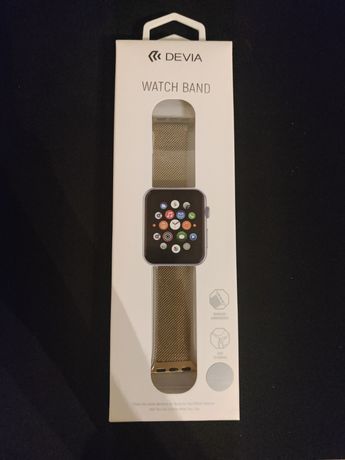 Bracelete Apple watch 38/40mm dourada milanesa metal
