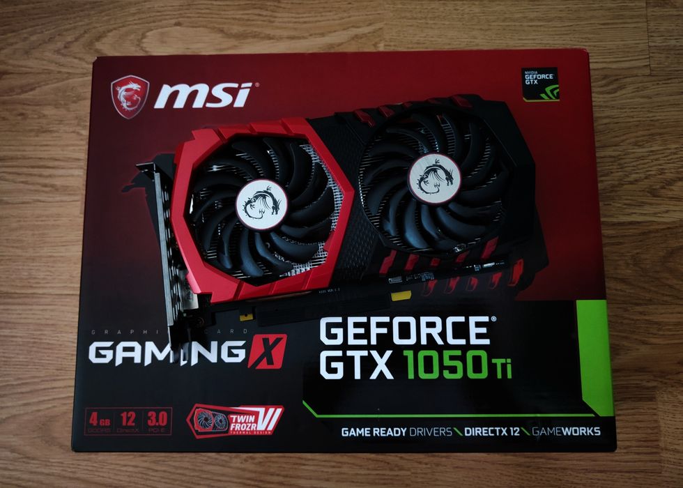 Karta graficzna MSI GeForce GTX 1050 TI GAMING X 4GB GDDR5