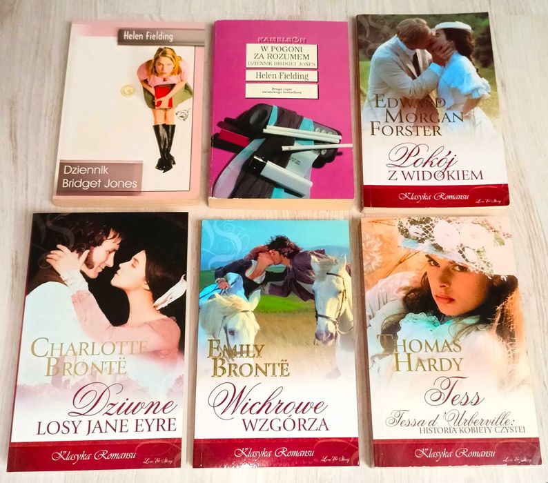 6x Hardy Tess Tessa d'Urbervill Bronte Dziwne losy Jane Eyre Wichrowe