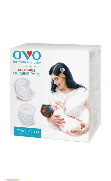 Лактаційні вкладки для грудей ovo + подарунок післяродові трусики
