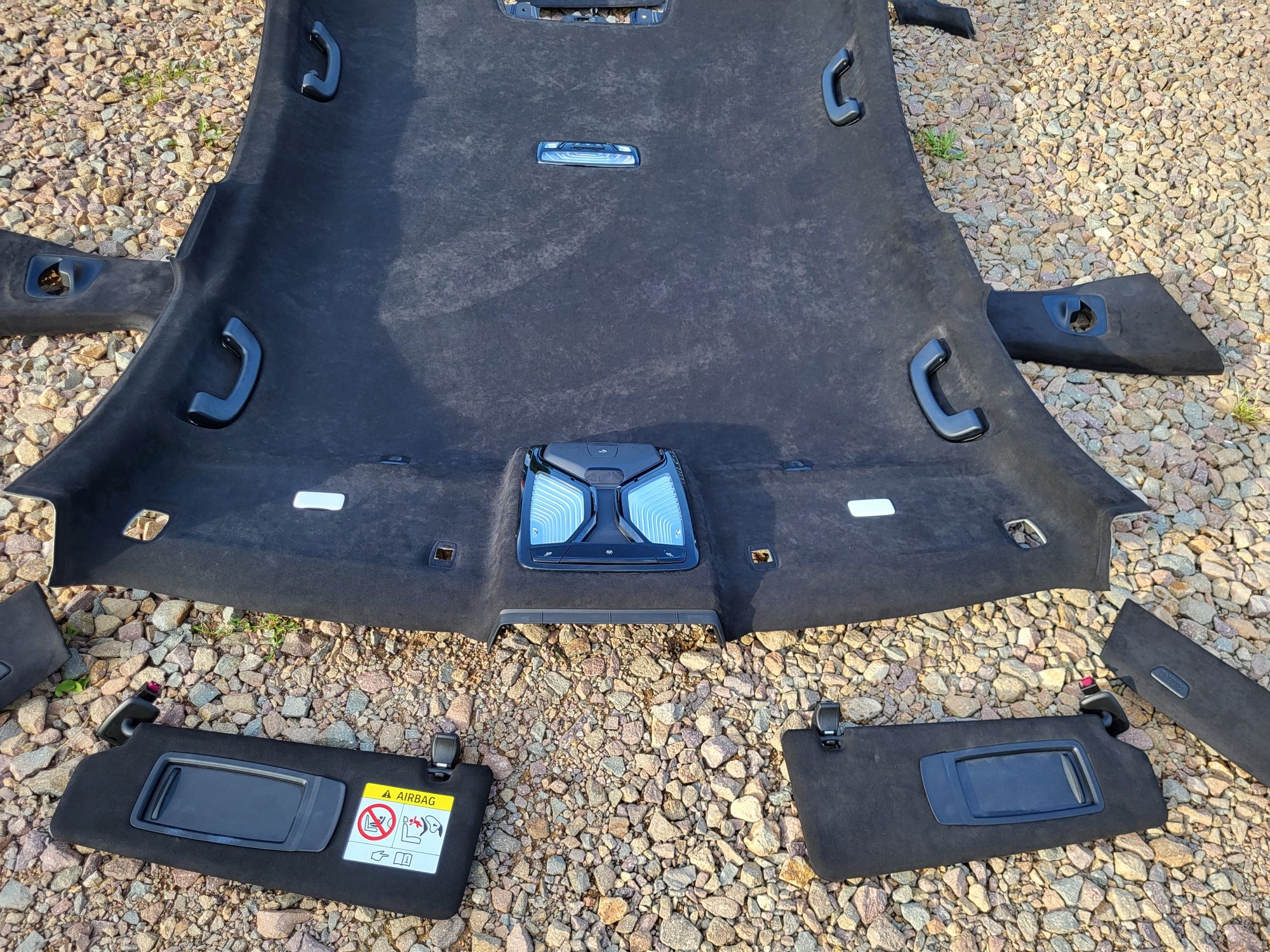 Podsufitka Alcantara bmw m5 f90 G30 Półka Komplet