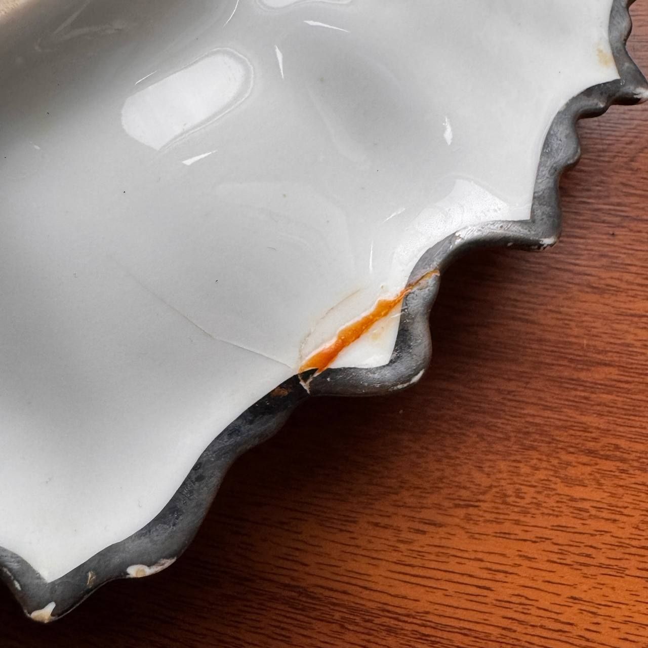 Patera KPM Wałbrzych Srebrzona porcelana 1931 rok Unikatowa