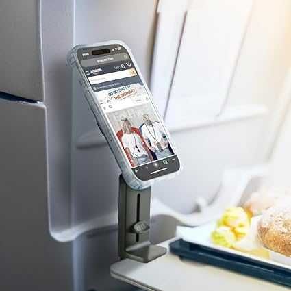 Uchwyt magnetyczny na telefon do samolotu NA STOLIK I OPARCIE