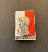 Odznaka Wzorowy Żołnierz - 3 stopień - wzór 1968 LWP