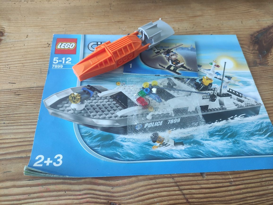 Lego city 7899 policja motorówka silnik 100% kompletne