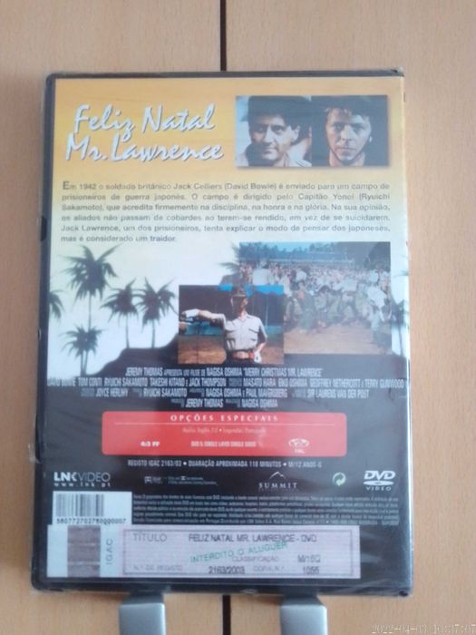 Dvd NOVO Feliz Natal Mr Lawrence SELADO Filme David Bowie Nagis Oshima