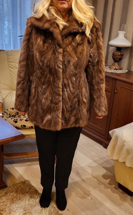 Futro kurtka z norek