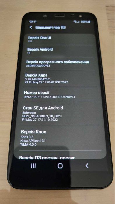 Мобільний телефон Samsung Galaxy A6 2018 (SM-A600FN/DS 3/32GB)