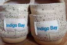 Alprecatas Indigo Bay bege e douradas