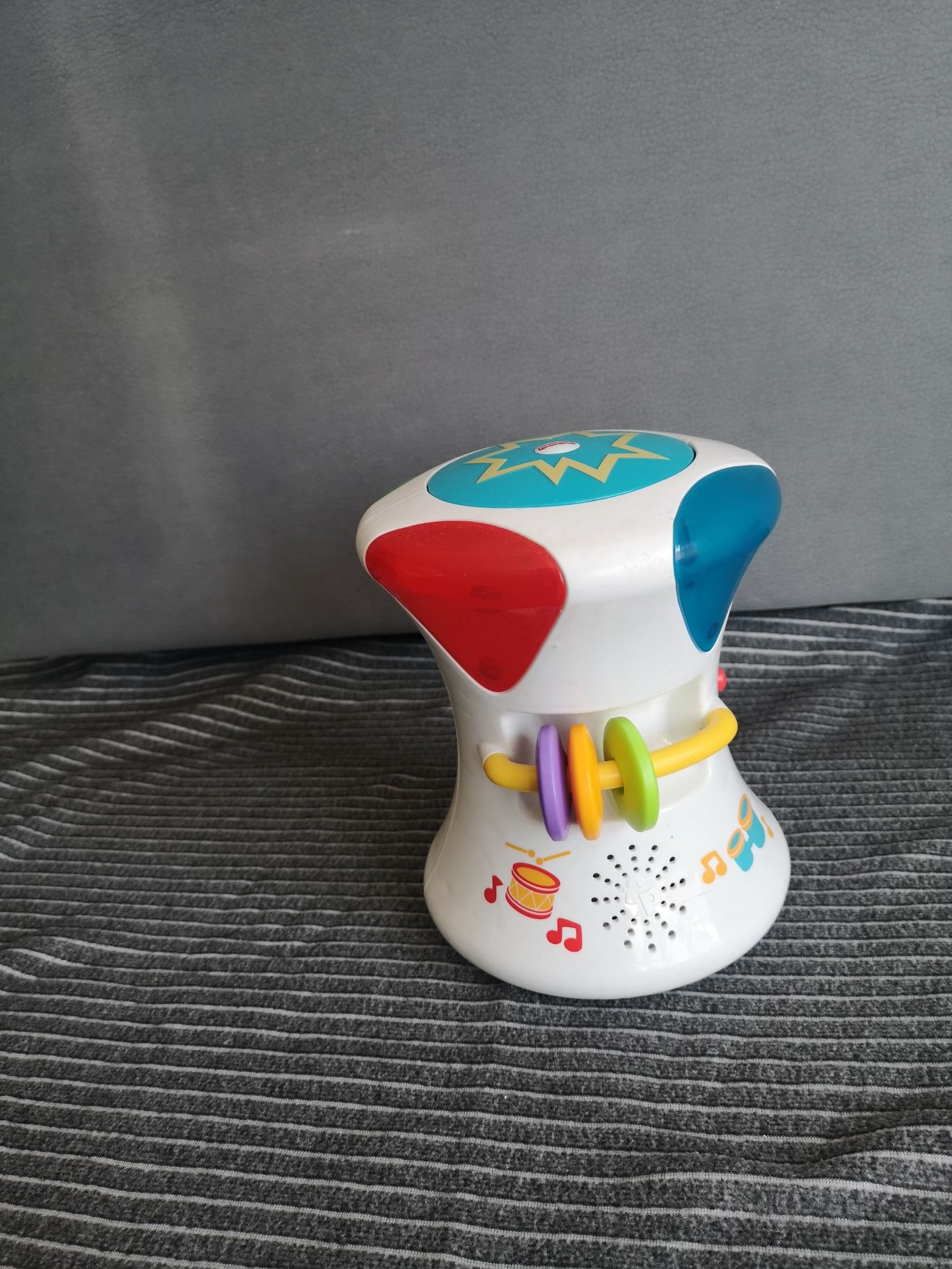 Fisher-Price, Muzyczny bębenek 2w1, zabawka niemowlęca