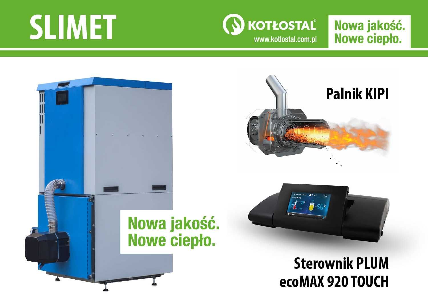 Kocioł na pellet SLIMET moc 15 kW