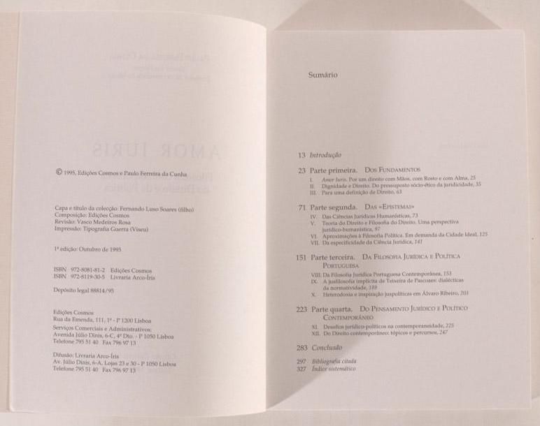 Amor Iuris, de Paulo Ferreira da Cunha