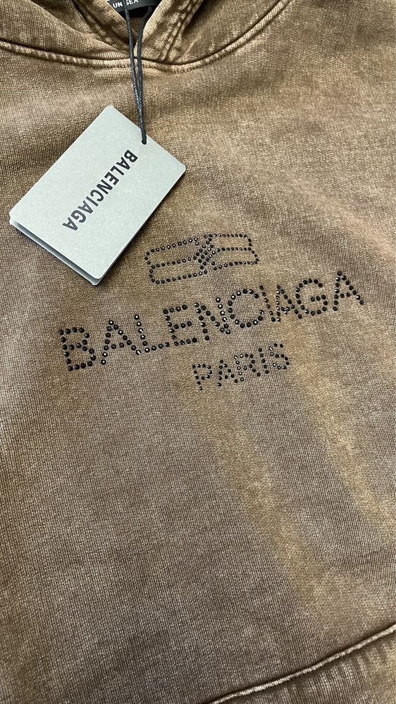 Худи balenciaga стразы